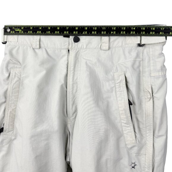 BURTON Universe Snowboard Ski Pants White Insulated Mesh Lined Men’s L - Picture 10 of 14